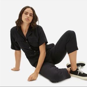 Everlane The Utility Drape Jumpsuit Black NWT